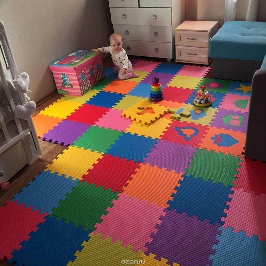 Мягкий пол для детских комнат: разновидности, монтаж и уход