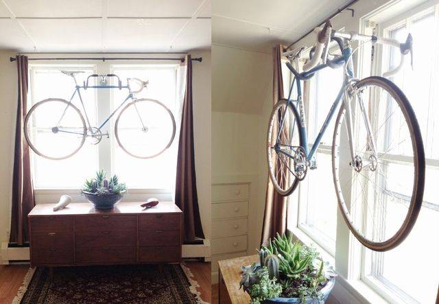 Как хранить велосипед? уютный дом