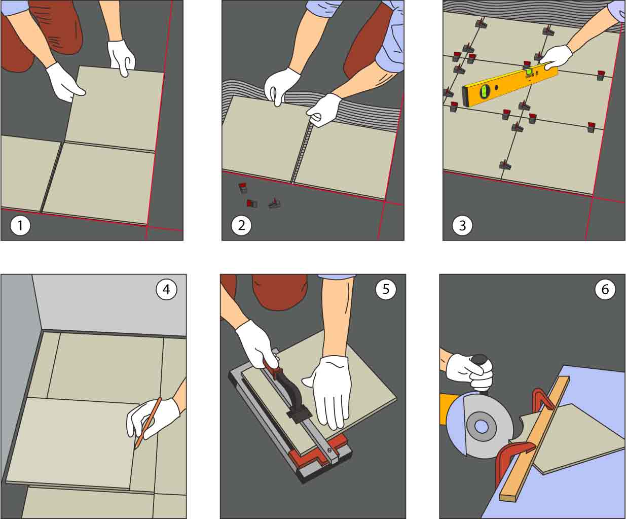 Как клеить плитку на разные типы поверхности