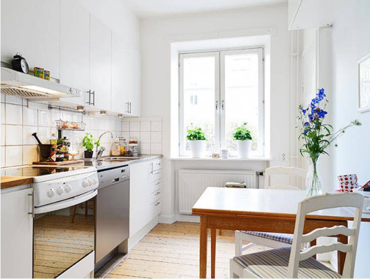 Маленькая кухня: визуально увеличиваем пространство