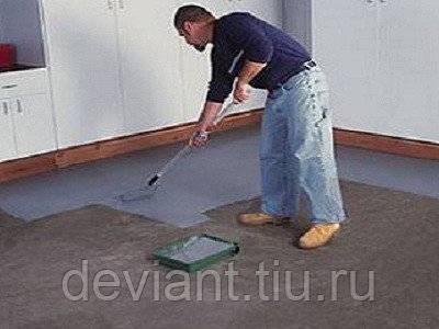 Краска для отделки бетонного пола снаружи и внутри помещения