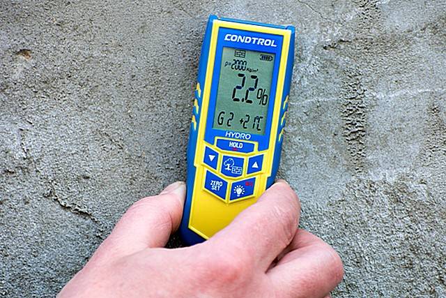 Влажность бетона и как она измеряется