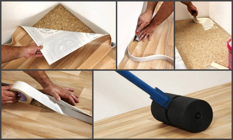 Как постелить линолеум своими руками на деревянный пол — этапы