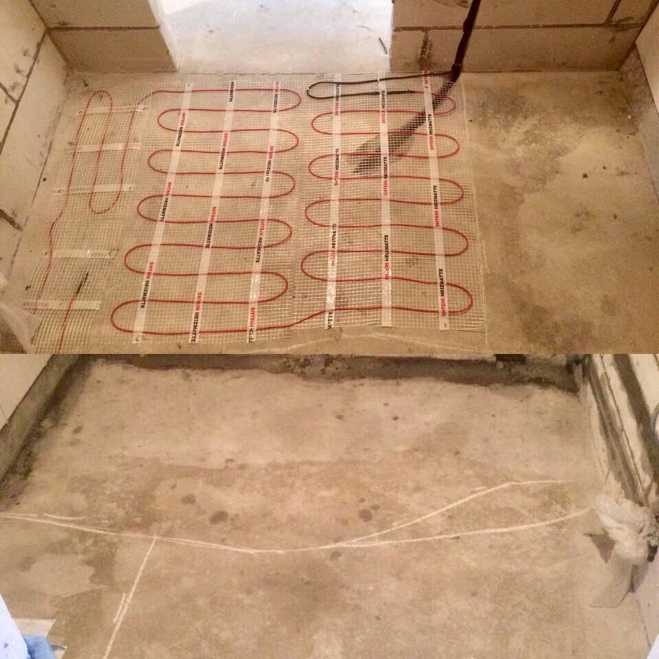 Правила монтажа водяного теплого пола в ванной комнате