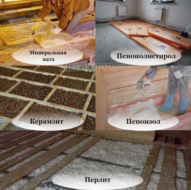 Как утеплить бетонный или деревянный пол в бане своими руками