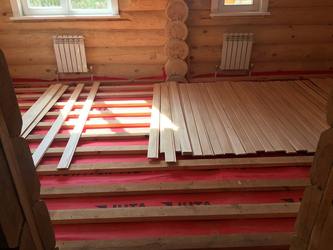 Чем застелить пол в деревянном доме: что постелить