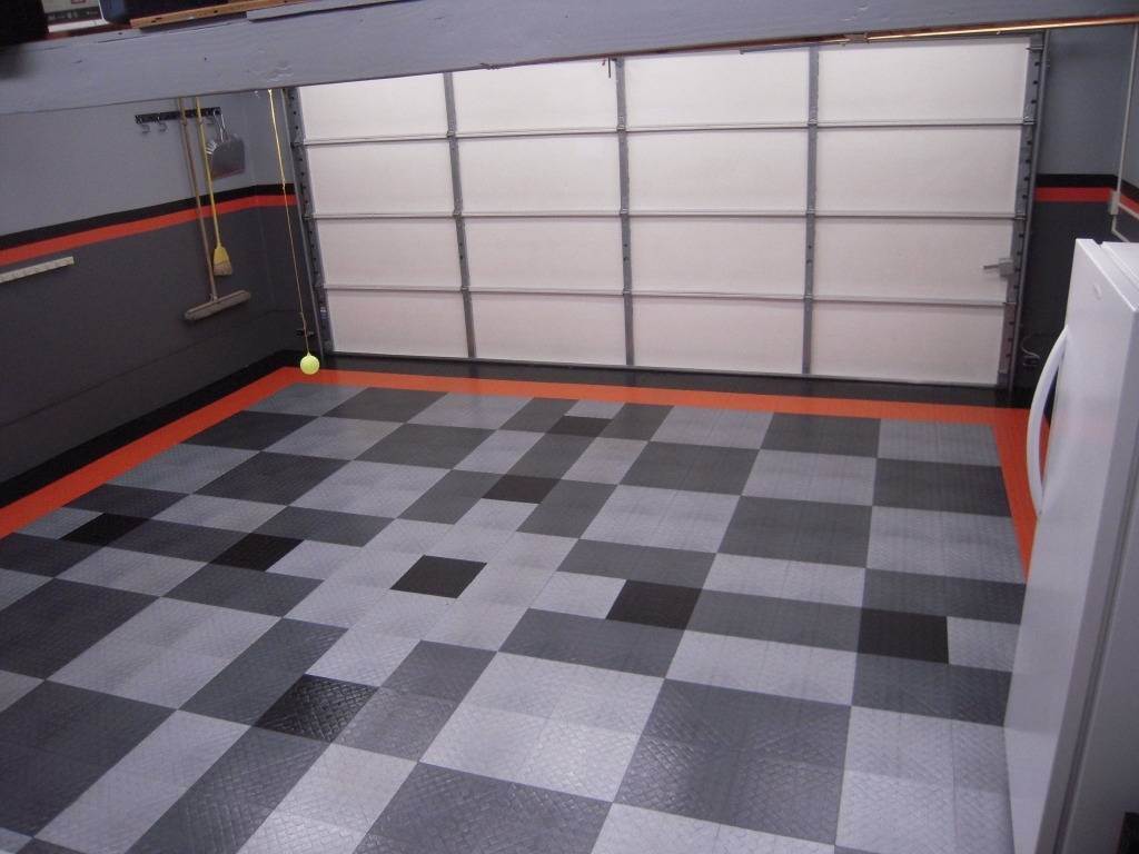 Укладка керамогранита на бетонный пол для гаража