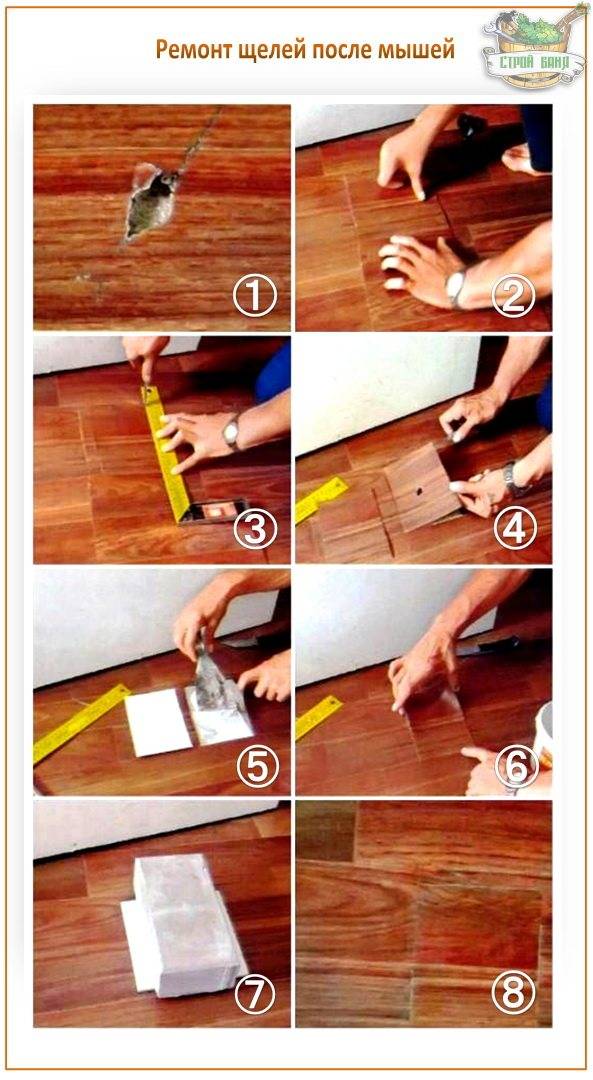 Как заделать щели в деревянном полу + фото и видео