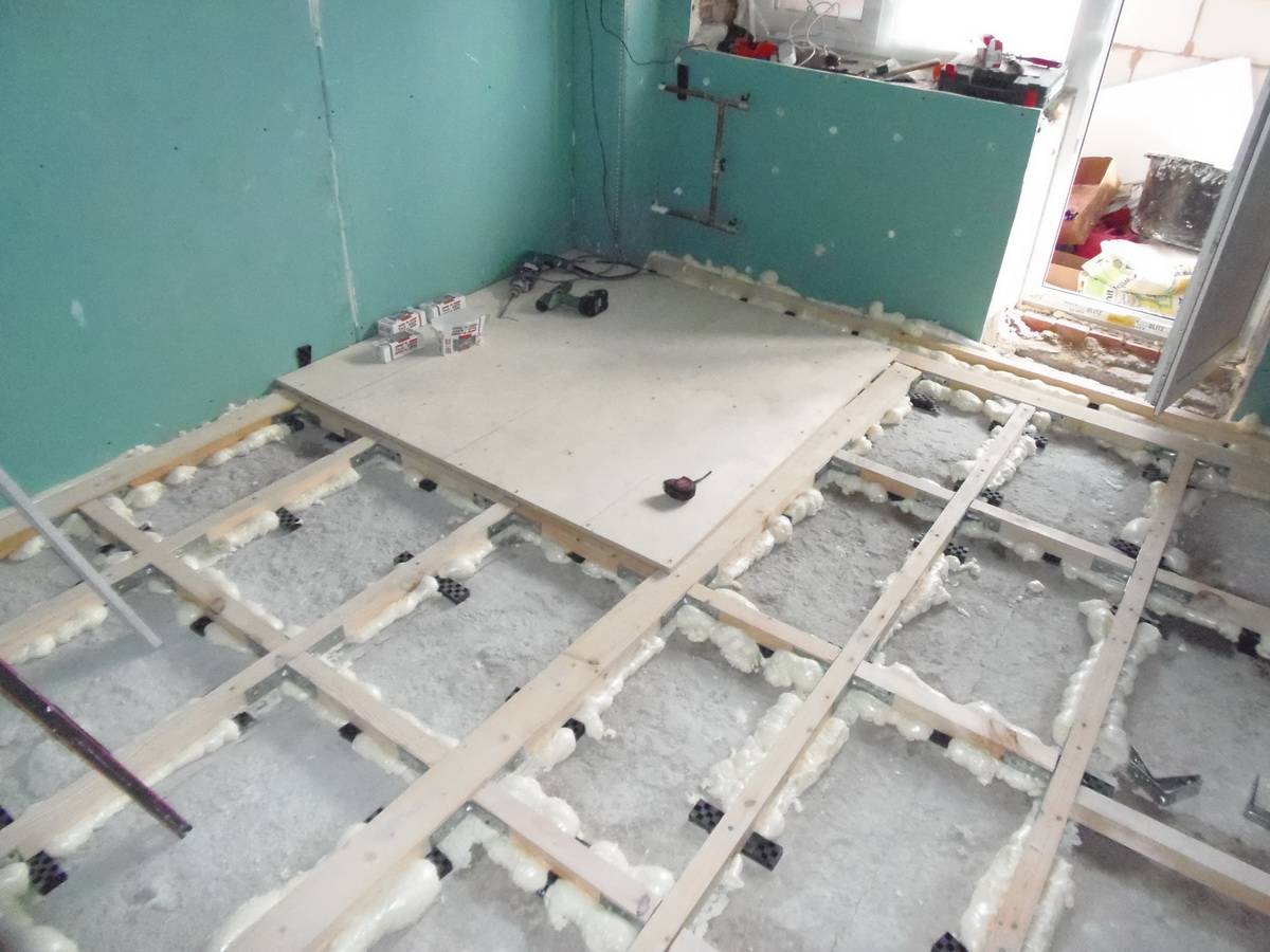 Крепление лаг к бетонному полу: обязательно фиксировать в квартире, как анкерами