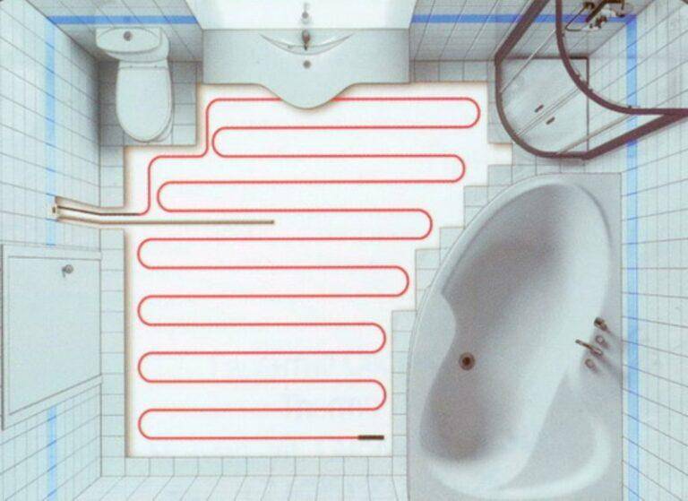 Как сделать монтаж теплого пола в ванной комнате своими руками