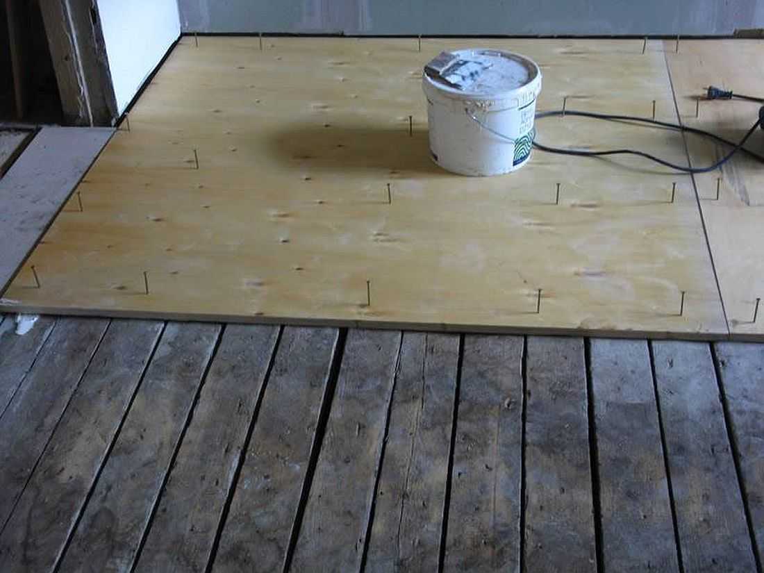 Укладка фанеры на деревянный пол под линолеум