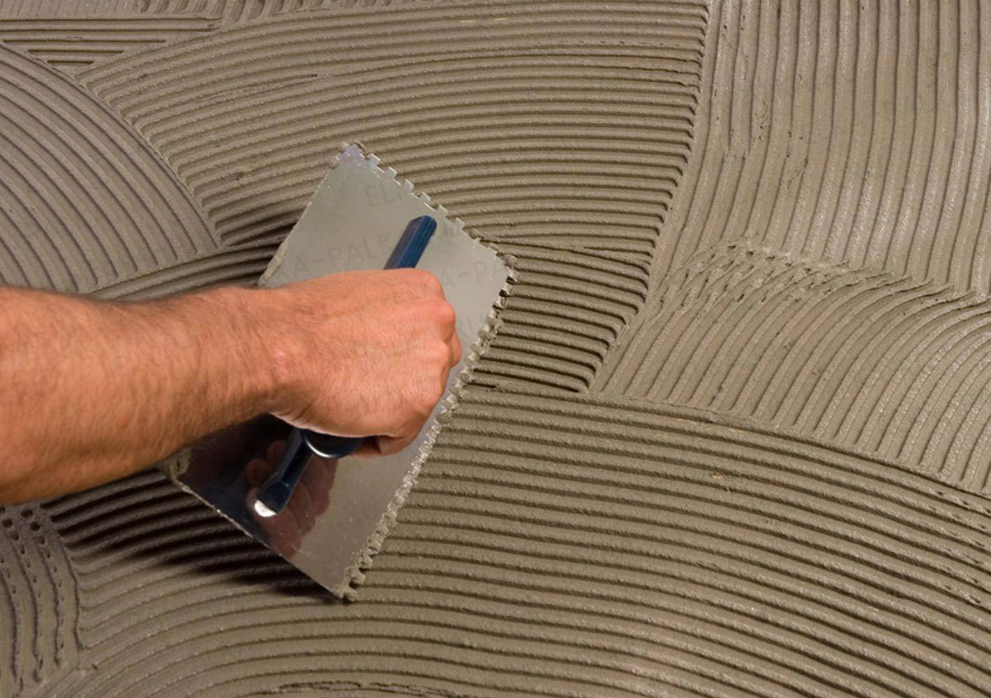 Толщина плиточного клея зависит от укладываемой плитки