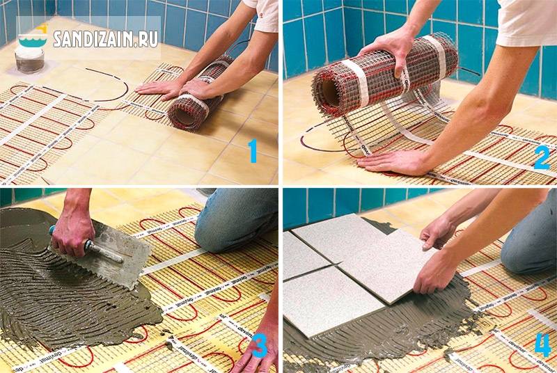Как класть плитку в ванной на пол самому