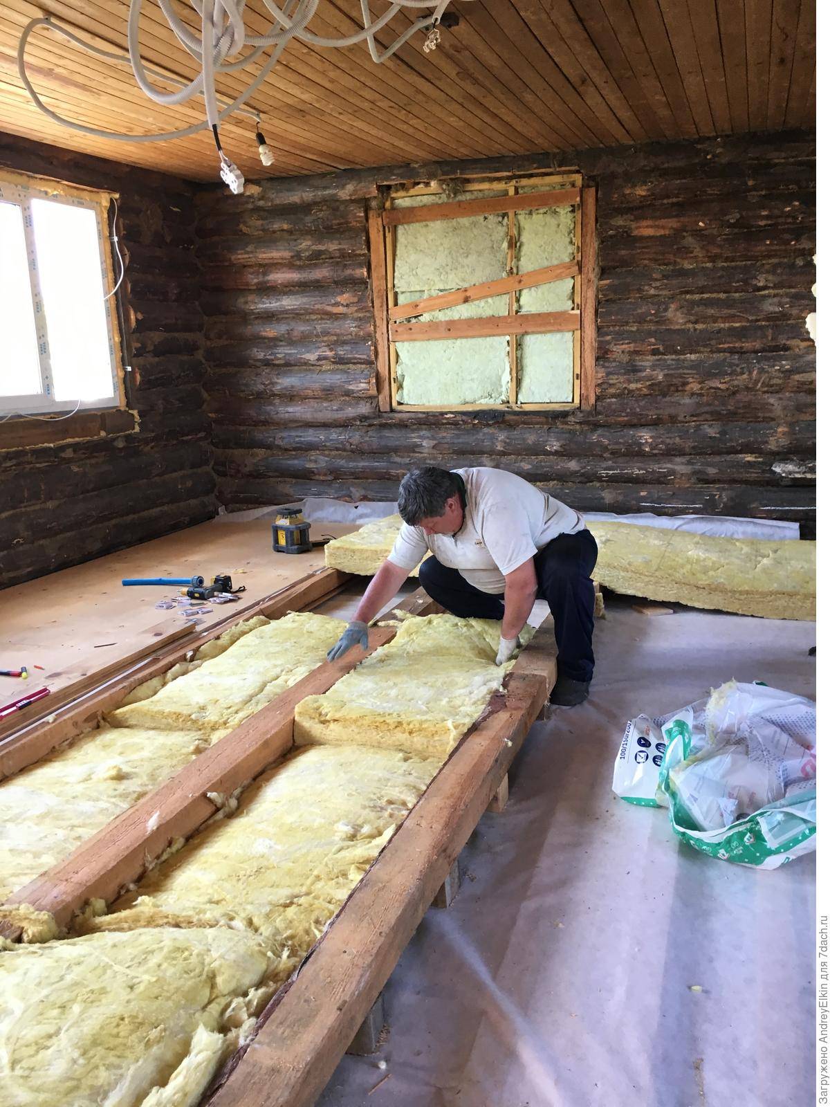 Как утеплить пол в старом деревянном доме - постройка