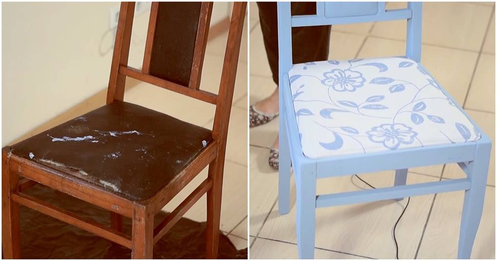 Для вашей столовой: как сделать старые стулья новыми с помощью краски и чая?