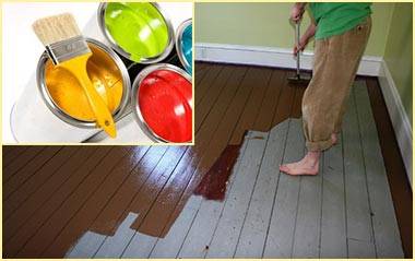Покраска деревянного пола быстросохнущей акриловой краской и другими составами, инструкция по нанесению