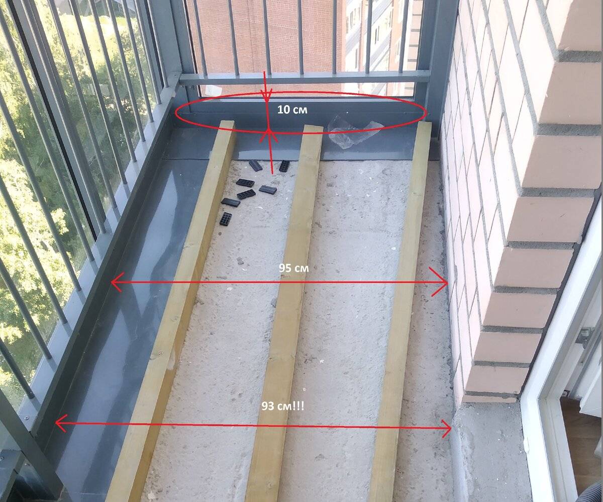Как и из чего сделать пол на балконе своими руками: пошаговое руководство