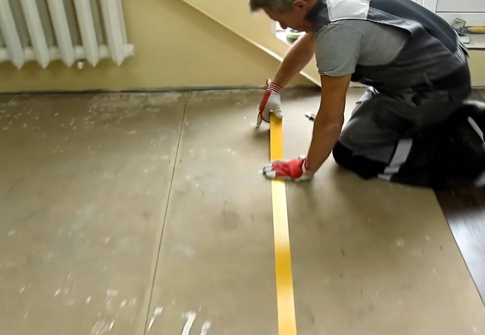 Укладка линолеума на бетонный пол своими руками