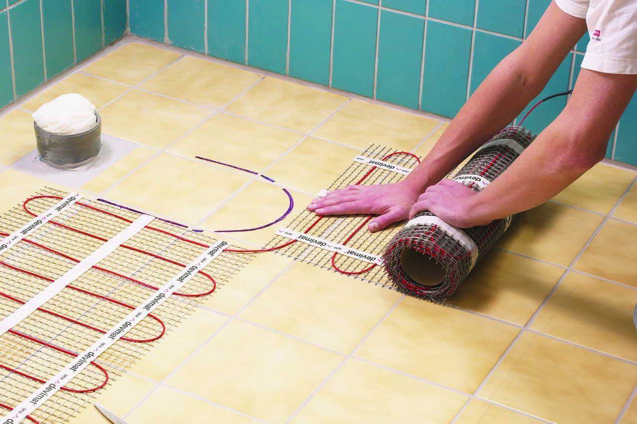 Как установить теплый электрический пол своими руками видео. видео: электрические теплые полы своими руками