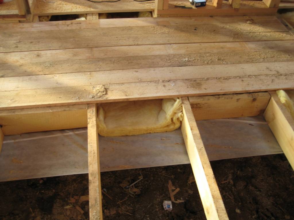Укладка деревянного пола на лаги