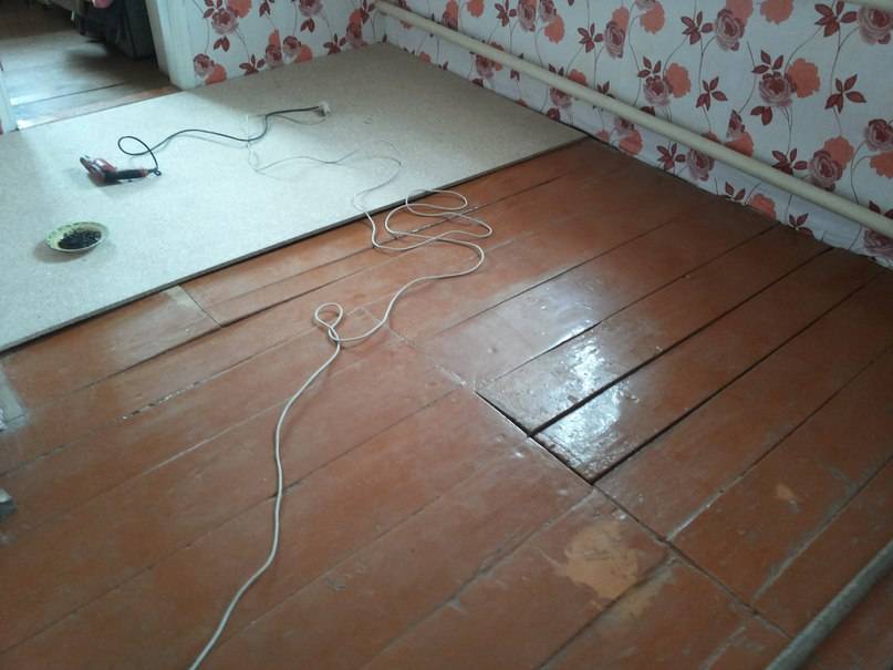 Пол под линолеум на бетонный пол: подготовка и укладка