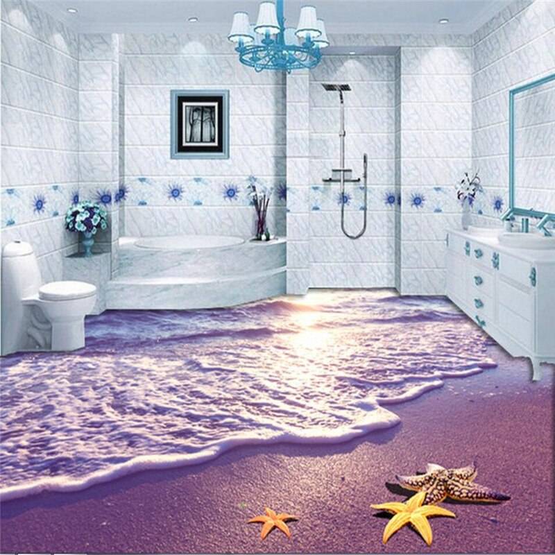 Наливной пол в ванной: фото полимерных полов в интерьере, какой лучше выбрать